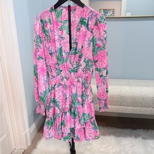 Lilly Pulitzer Pink Floral Dress